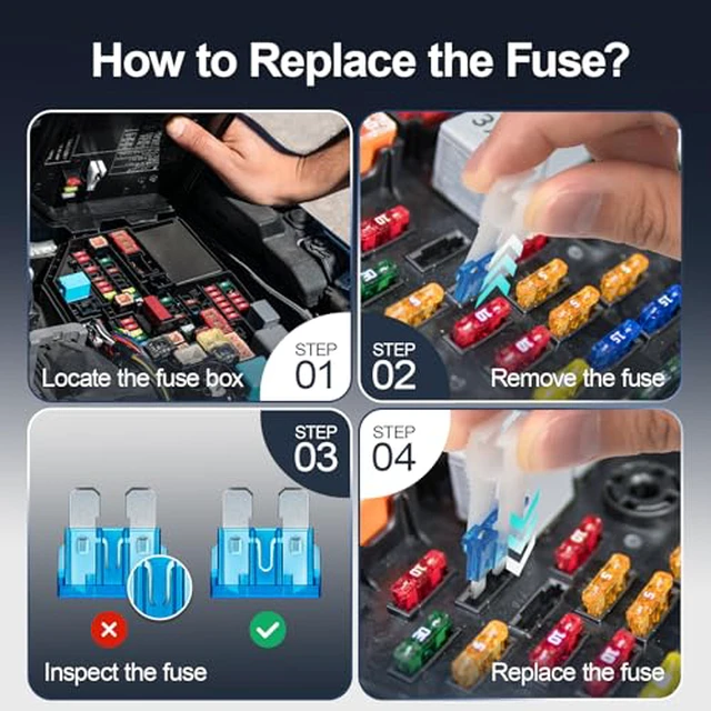 Alt view image 4 of 5 - 300Pcs Car Fuse Assortment Kit, 160 Mini Blade Fuses Automotive + 90 Standard Auto Fuses + 50 Micro + Puller Replacement for RV Camper Boat Truck (2Amp 3A 5A 7.5A 10A 15A 20A 25A 30A 35A 40A)
