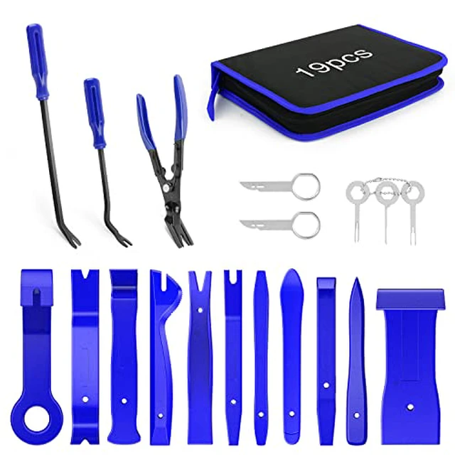 Alt view image 2 of 5 - GRC-49 19Pcs Trim Removal Tool Set & Clip Plier Upholstery Remover Nylon Car Panel Removal Set with Portable Storage Bag