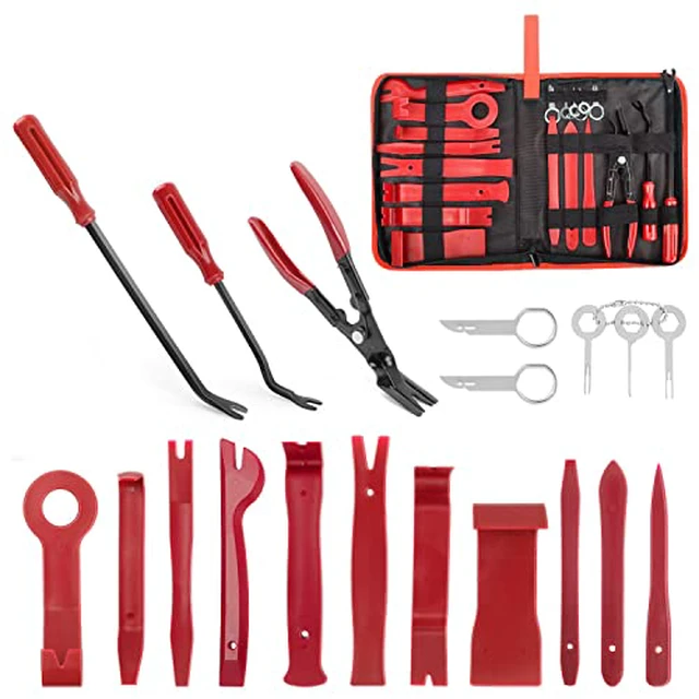 Alt view image 4 of 5 - GRC-49 19Pcs Trim Removal Tool Set & Clip Plier Upholstery Remover Nylon Car Panel Removal Set with Portable Storage Bag