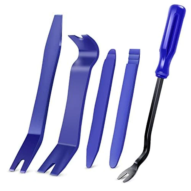 Alt view image 4 of 5 - 11PCS Trim Removal Tool Kit, Metal & Nylon Pry Tools Set for Car Door Panel, Dashboard, Audio, Clips, Fastener Remover w/ Storage Box Black