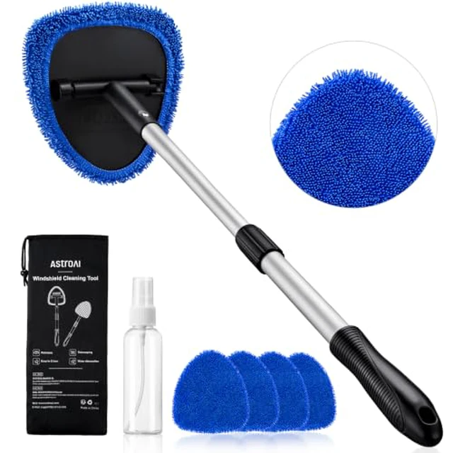 Alt view image 3 of 5 - 21" Extra-Long Windshield Cleaner Tool & Car Interior Detailing Kit