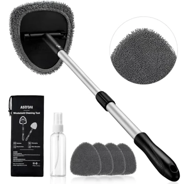 Alt view image 4 of 5 - 21" Extra-Long Windshield Cleaner Tool & Car Interior Detailing Kit