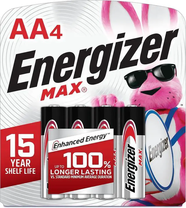Alt view image 6 of 7 - Energizer MAX AA Alkaline Batteries, Double A LongLasting AllPurpose Battery, 4 Count