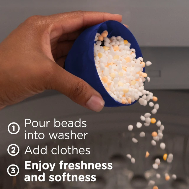 Alt view image 2 of 7 - Downy Blends In-Wash Laundry Scent Booster Beads, Fabric Softener, Toasted Vanilla, 13 OZ