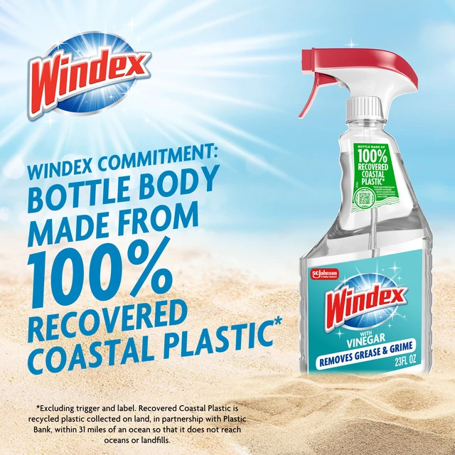 Alt view image 2 of 6 - Windex Vinegar Glass and Window Cleaner, 23 oz, Removes Grease and Grime