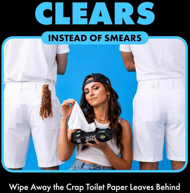 Alt view image 6 of 6 - DUDE Wipes Unscented Adult Flushable Wet Wipes for Sensitive Skin, 48 Count