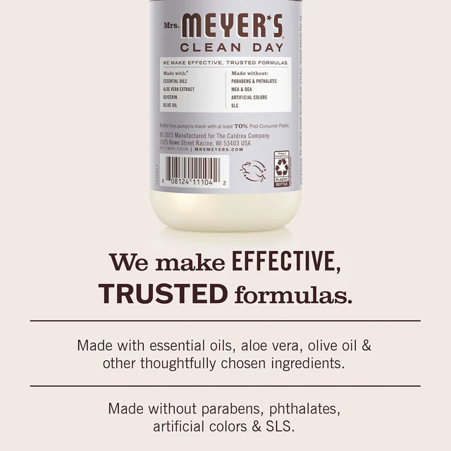 Alt view image 4 of 6 - Mrs. Meyer's Clean Day Hand Soap, 12.5 Fl Oz, Lavender Scent