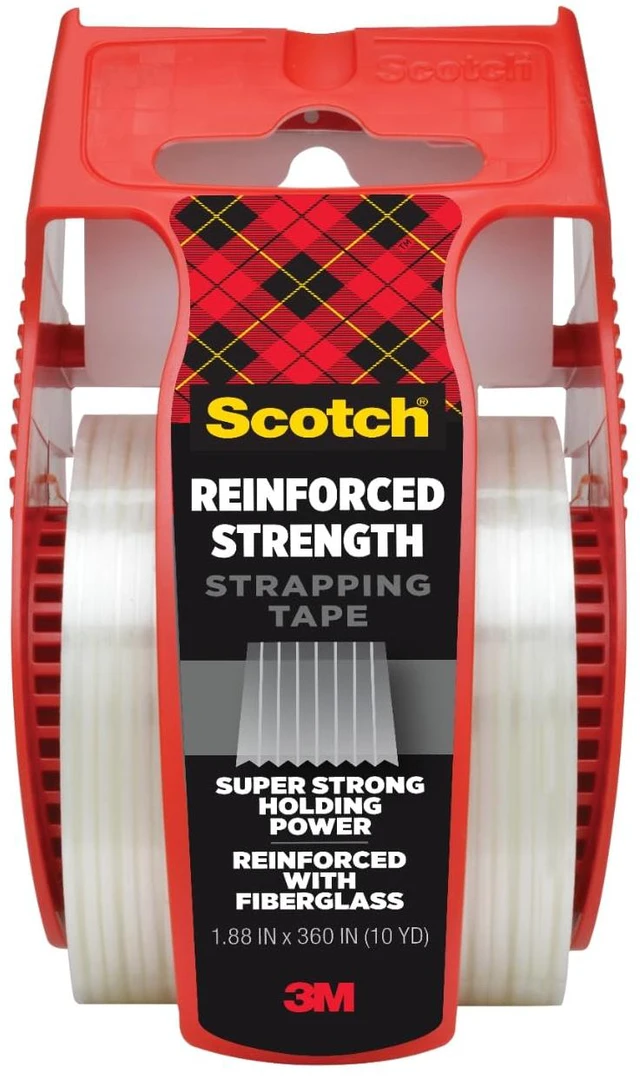 Main image of 88in x 360in Scotch Reinforced Strength Strapping Tape, 1 Roll