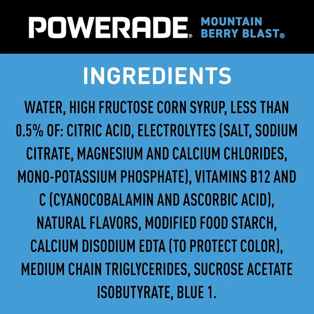 Alt view image 3 of 6 - POWERADE Mountain Berry Blast Electrolyte Drink, 20 Oz, 8 Pack