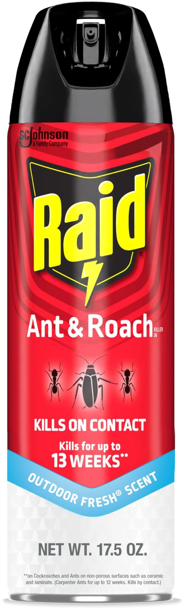 Main image of Raid Ant & Roach Killer Spray, 17.5 oz, Kills for Weeks, Fresh Scent, for Listed Bugs