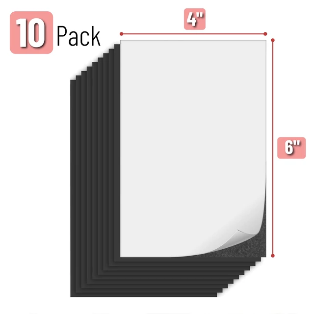 Alt view image 4 of 6 - Mr. Pen Adhesive Magnetic Sheets, 4" x 6", 10 Pack
