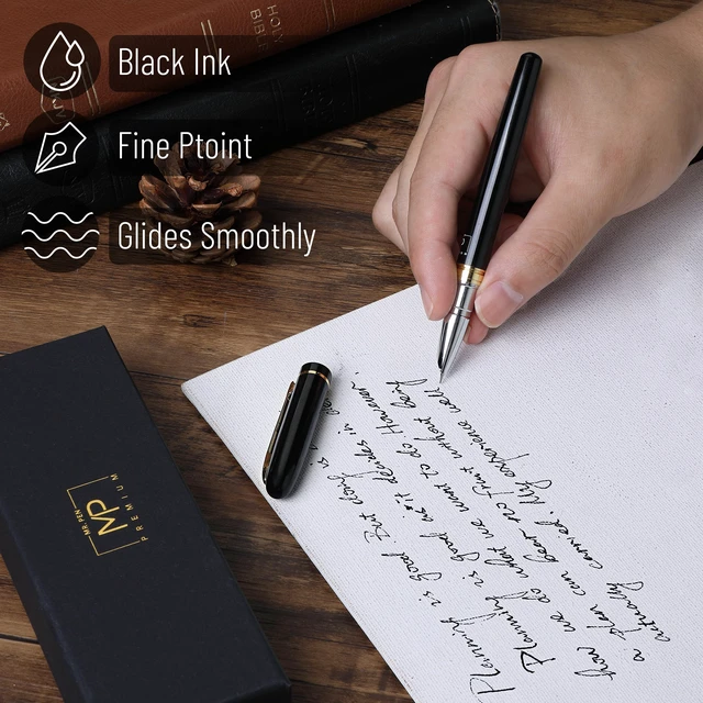 Alt view image 7 of 7 - Mr. Pen Luxury Fountain Pen, Fine Nib, Black