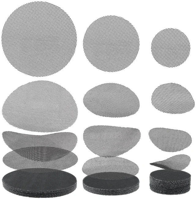 Main image of Bonsai Plant Pot Drainage Mesh, 2, 3, 4 Inch Assorted Sizes, 100 Pcs