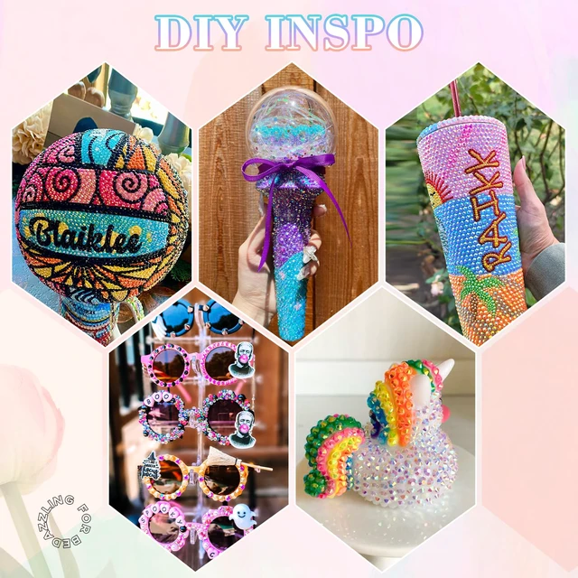 Alt view image 6 of 7 - BELLEBOOST 36000Pcs Jelly AB Rhinestones Bedazzling Kit