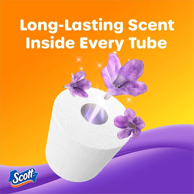 Alt view image 2 of 6 - Scott ComfortPlus Scented Tube Toilet Paper, 12 Rolls, 310 Sheets per Roll