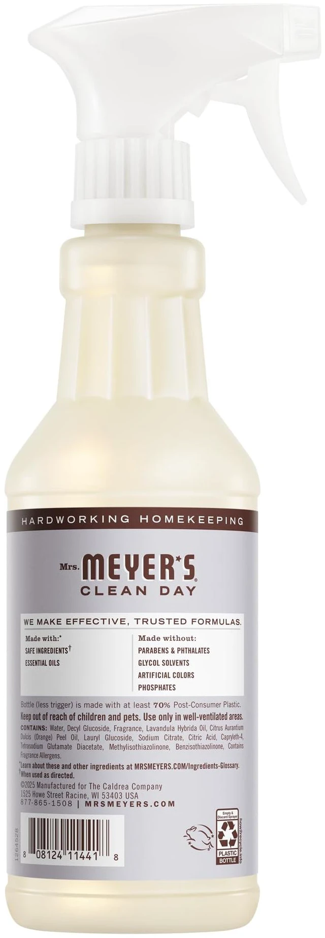 Alt view image 6 of 6 - MRS. Meyer's Clean Day All-Purpose Cleaner Spray Lavender 16 fl. oz
