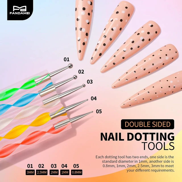 Alt view image 6 of 6 - FANDAMEI Nail Art Tools, Nail Stand, Nail Brush