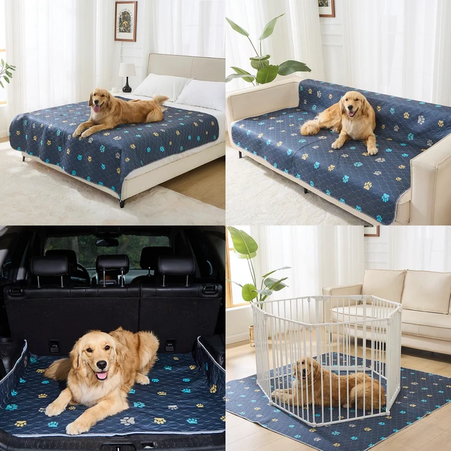 Alt view image 3 of 6 - Aitmexcn 2 Pack Reusable Washable Pee Pads for Dogs, 18"x24" Puppy Training Pads