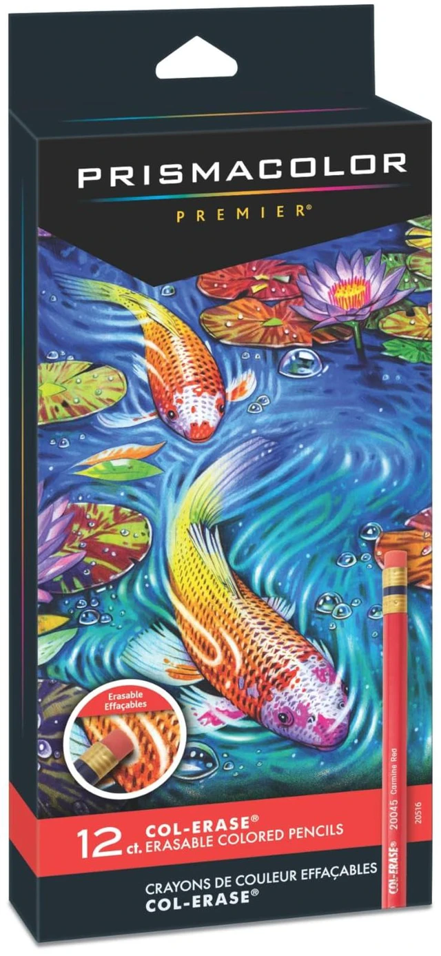 Main image of Prismacolor Col-Erase Erasable Colored Pencils, 12 Pack