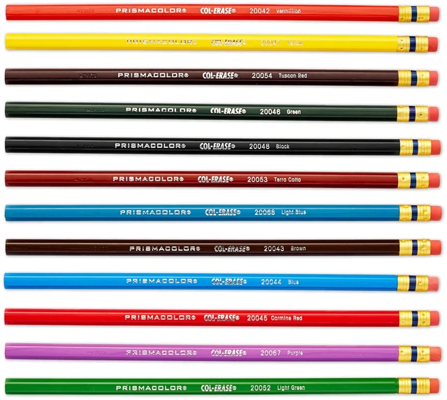 Alt view image 4 of 6 - Prismacolor Col-Erase Erasable Colored Pencils, 12 Pack