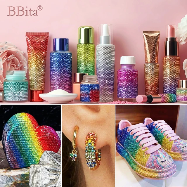 Alt view image 3 of 7 - 56000Pcs 56 Colors 3mm Resin Jelly Flatback Rhinestones for Bedazzling, Crafting, Nail Art, Diamond Art, Clothing