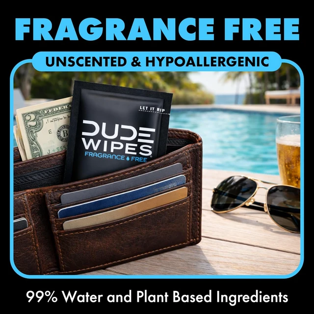 Alt view image 6 of 6 - DUDE Wipes On-the-Go Unscented Adult Flushable Travel Wipes, 30 Count