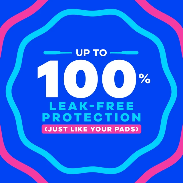 Alt view image 6 of 7 - Tampax Starter Kit Multipack, with LeakGuard Braid, Regular/Super Absorbency, Easy First Tampon Trial, Unscented, 12 Count
