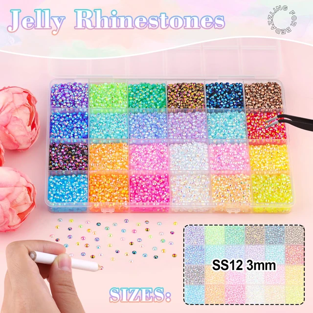Alt view image 5 of 7 - BELLEBOOST 36000Pcs Jelly AB Rhinestones Bedazzling Kit