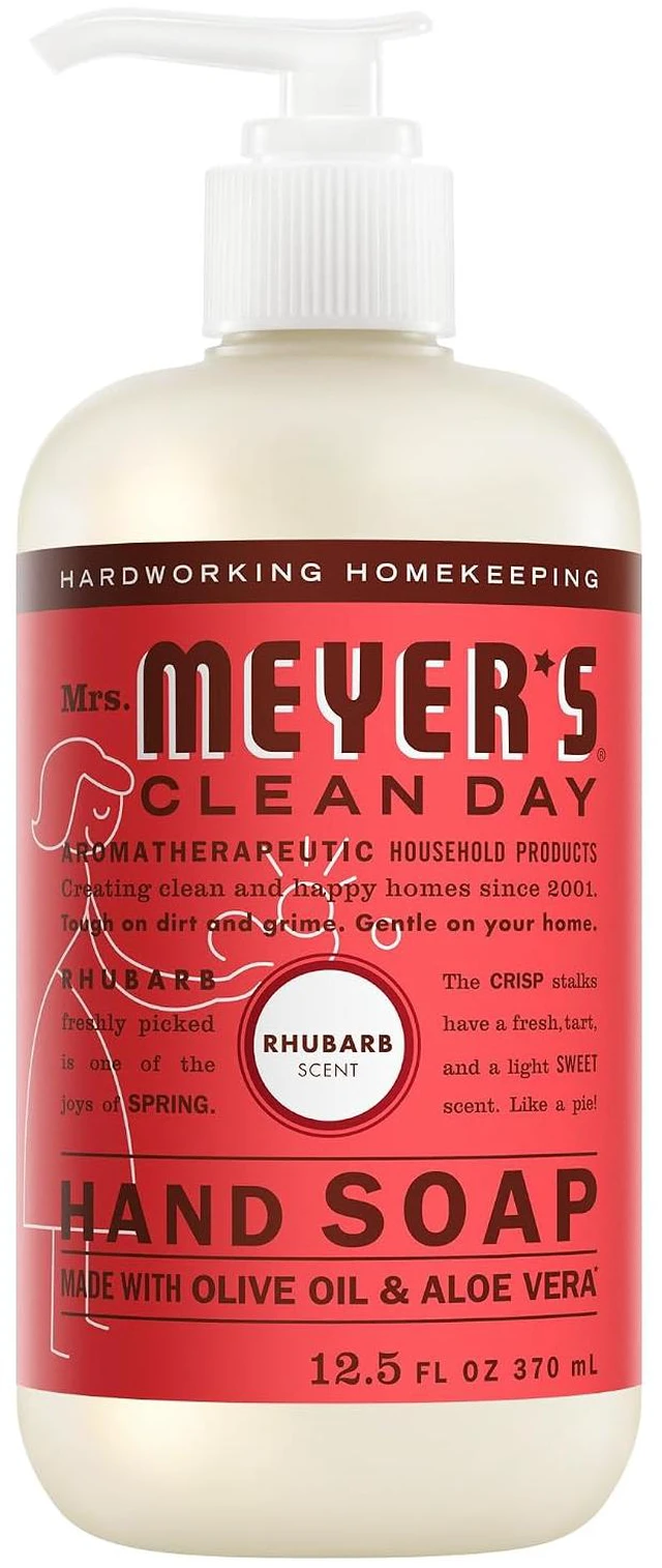 Main image of MRS. MEYER'S CLEAN DAY Hand Soap, Rhubarb Scent, 12.5 Fl Oz Bottle