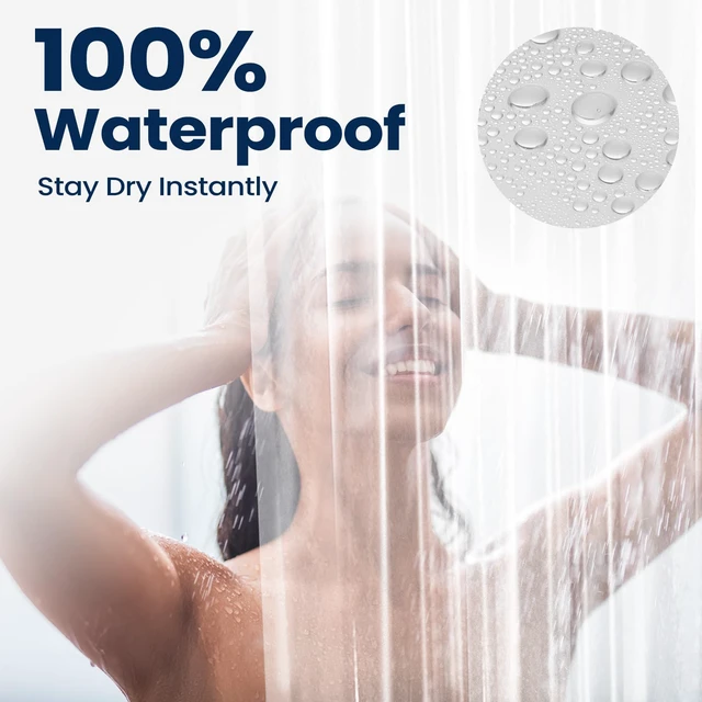 Alt view image 7 of 7 - downluxe Shower Curtain Liner, PEVA Plastic Shower Liner with 3 Magnets, 72" x 72" Waterproof Bathroom Curtain, Clear, 1 Pack