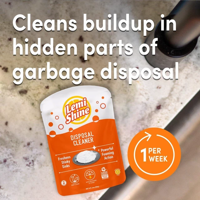 Alt view image 2 of 6 - Lemi Shine Natural Foaming Garbage Disposal Cleaner 2Ct.
