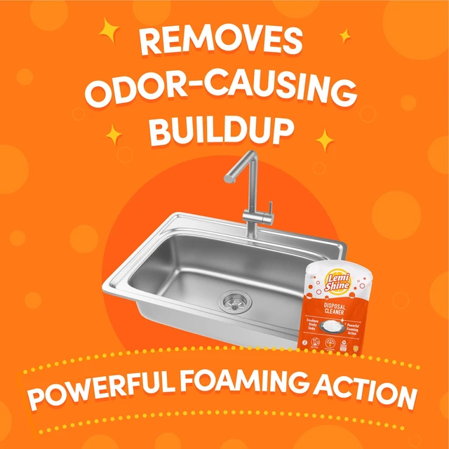 Alt view image 6 of 6 - Lemi Shine Natural Foaming Garbage Disposal Cleaner 2Ct.