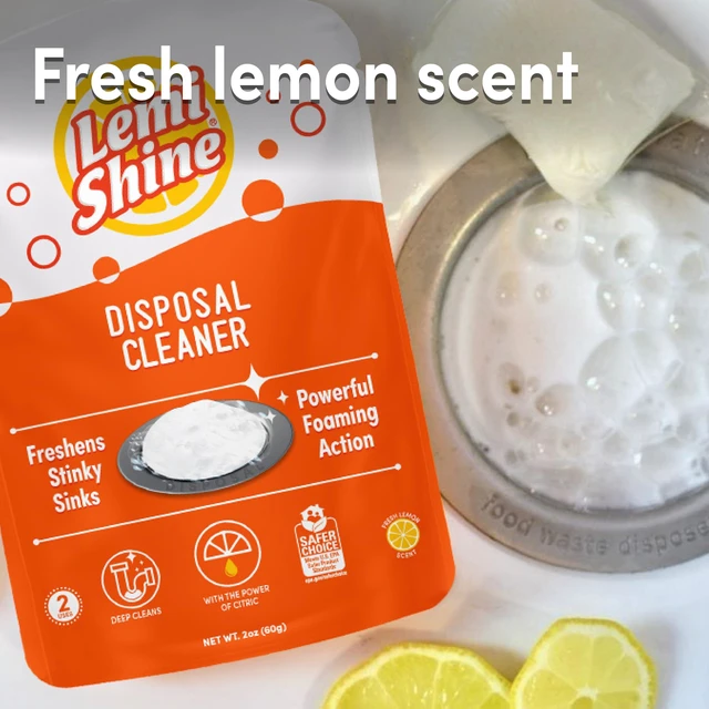 Alt view image 3 of 6 - Lemi Shine Natural Foaming Garbage Disposal Cleaner 2Ct.