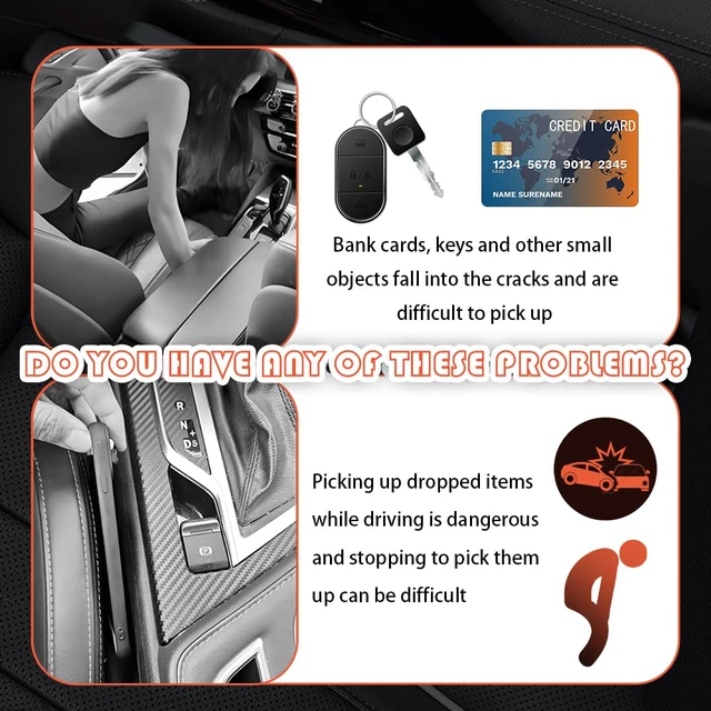 Alt view image 6 of 7 - 2-Pack Car Seat Gap Filler Organizer with Storage Slots