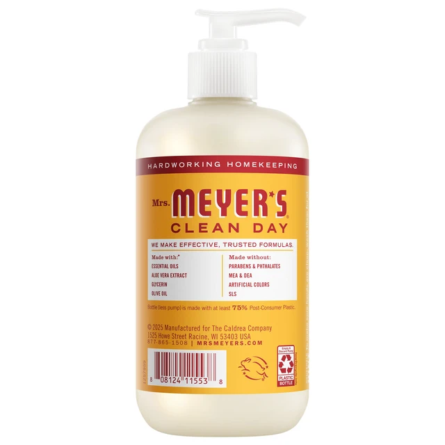 Alt view image 5 of 7 - MRS. MEYER'S CLEAN DAY Hand Soap, Clementine Scent, 12.5 Fl Oz Bottle