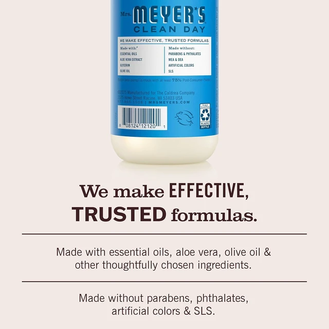 Alt view image 5 of 7 - Mrs. Meyer's Clean Day Hand Soap, Blueberry Scent, 12.5 fl oz Bottle