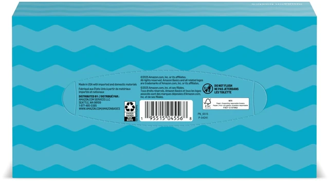 Alt view image 5 of 6 - Amazon Basics Facial Tissue 2-Ply, 640 Count (4 Packs of 160)