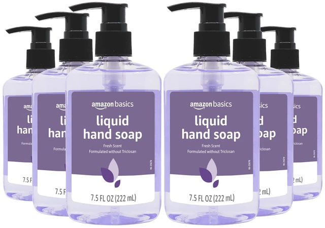 Main image of Amazon Basics Original Fresh Liquid Hand Soap with Moisturizers, 7.5Fl Oz (Pack of 6)