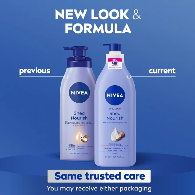 Alt view image 5 of 6 - NIVEA Shea Nourish Body Lotion with Shea Butter and Hyaluronic Acid, 16.9 Oz