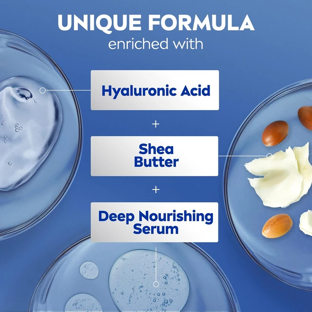Alt view image 6 of 6 - NIVEA Shea Nourish Body Lotion with Shea Butter and Hyaluronic Acid, 16.9 Oz