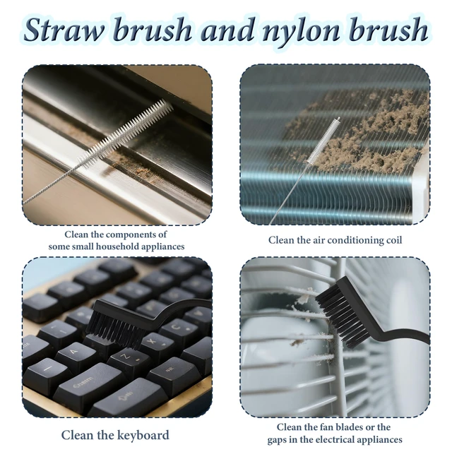 Alt view image 3 of 7 - 15pcs Hard Bristle Crevice Cleaning Brush, Grout Cleaner, Household Cleaning Gap Brush for Kitchen Bathroom Sink Dead Corners