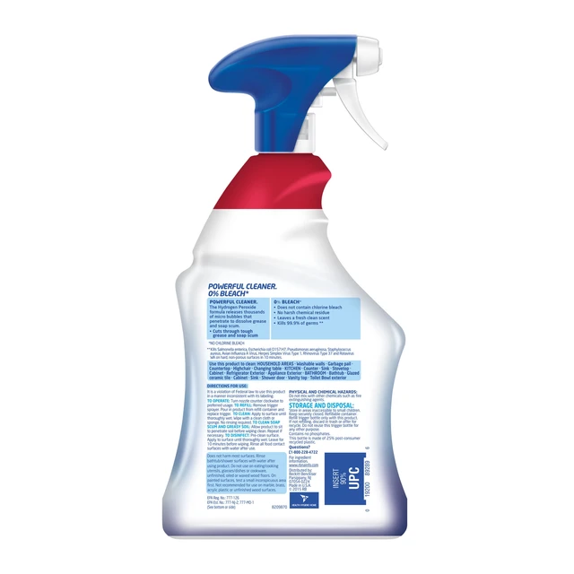 Alt view image 3 of 6 - Lysol Hydrogen Peroxide Multi-Purpose Cleaner, Bleach Free, Citrus, 32Fl Oz