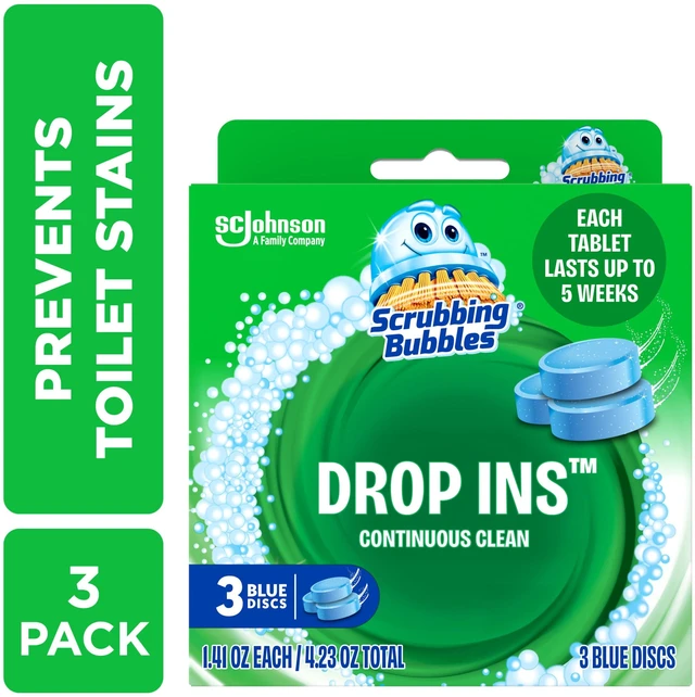 Main image of Scrubbing Bubbles Toilet Tablets, Continuous Clean Toilet Drop Ins, 3 Count