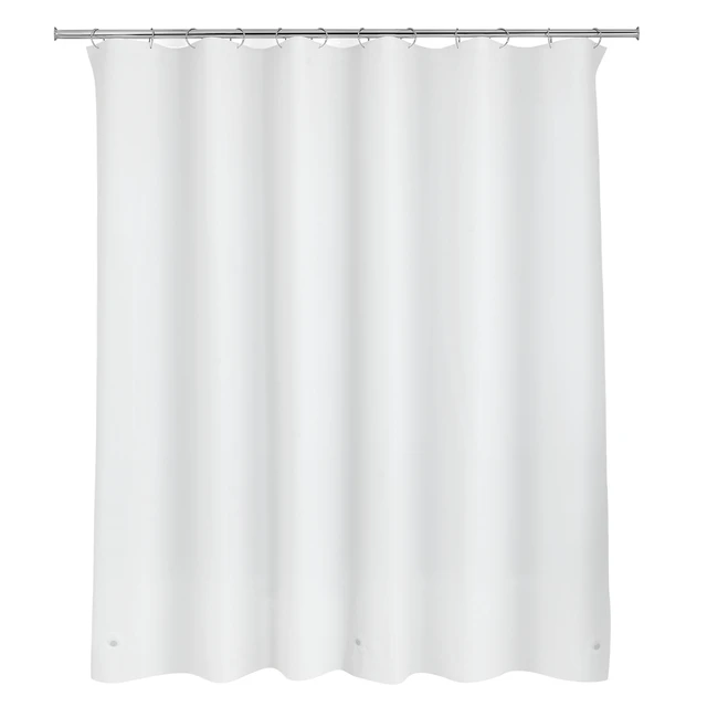 Alt view image 4 of 6 - Mainstays PEVA Shower Curtain Liner, 70in x 71in, Light Weight, White