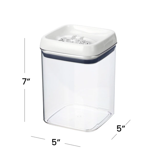 Alt view image 5 of 6 - Better Homes & Gardens Flip-Tite Square 7.2 Cup Food Storage Canister