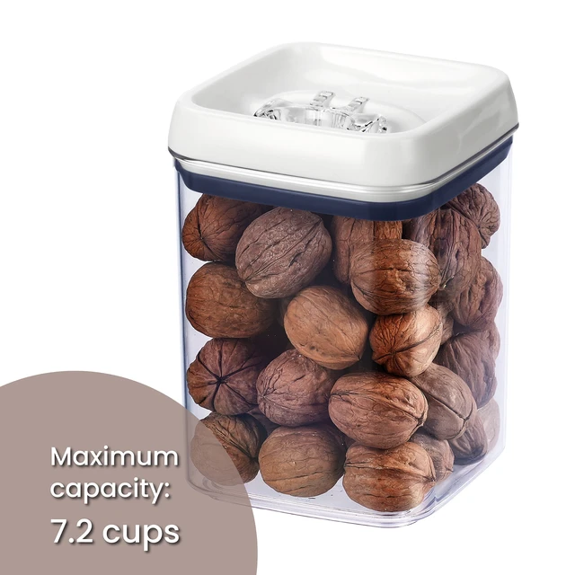 Alt view image 6 of 6 - Better Homes & Gardens Flip-Tite Square 7.2 Cup Food Storage Canister