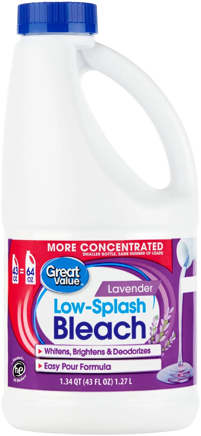 Main image of Great Value Low Splash Bleach Lavender Scent 43Fl Oz