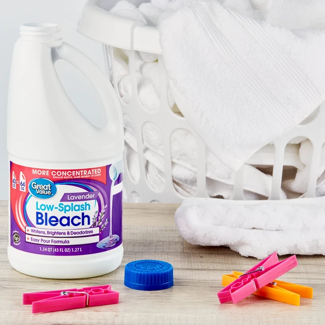 Alt view image 4 of 6 - Great Value Low Splash Bleach Lavender Scent 43Fl Oz