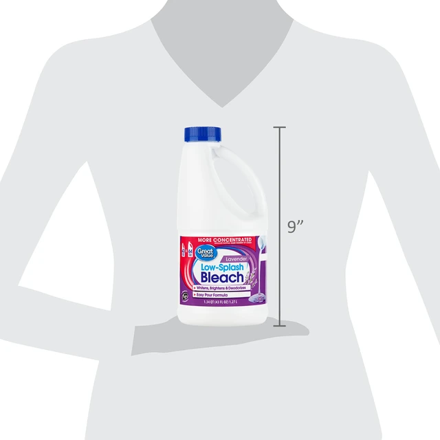 Alt view image 2 of 6 - Great Value Low Splash Bleach Lavender Scent 43Fl Oz