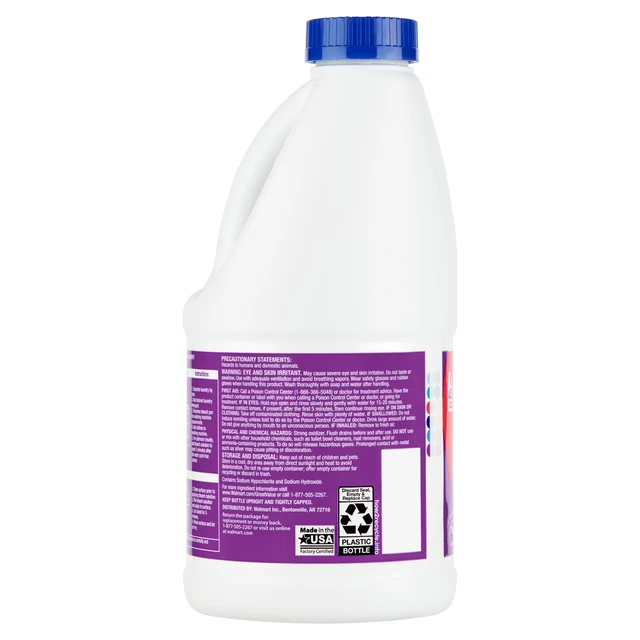 Alt view image 3 of 6 - Great Value Low Splash Bleach Lavender Scent 43Fl Oz
